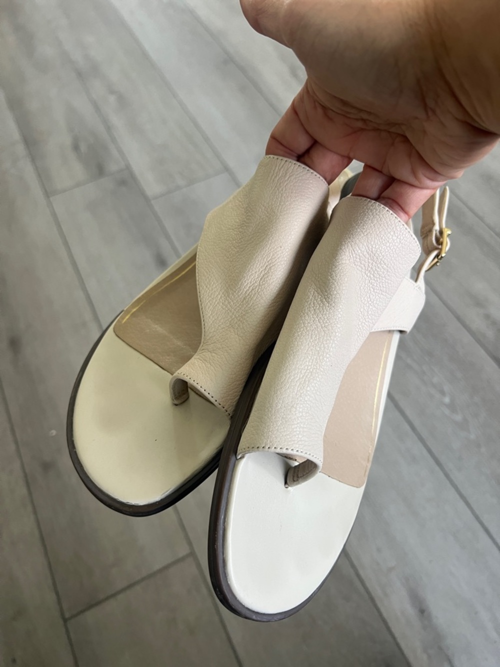 Vionic Ella Cream Leather Slingback comfort support Sandals size 11 - Picture 4 of 9